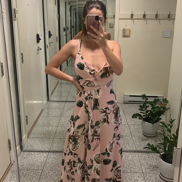 Beautiful floral floor length dress - Picture 4 of 4